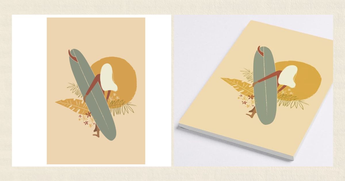 Surfer girl notebook