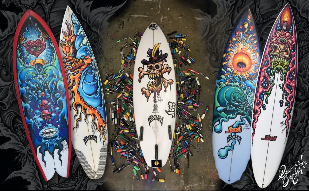 Lost Surfboard Artist Reunion  Posca Paint Party - Surfd