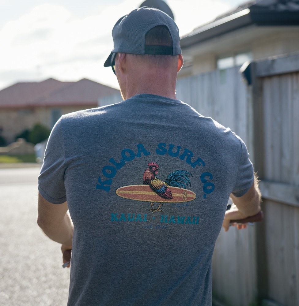 Big and Tall Koloa Surf Hawaiian Turtle Logo Long Sleeve T-Shirts in Regular 