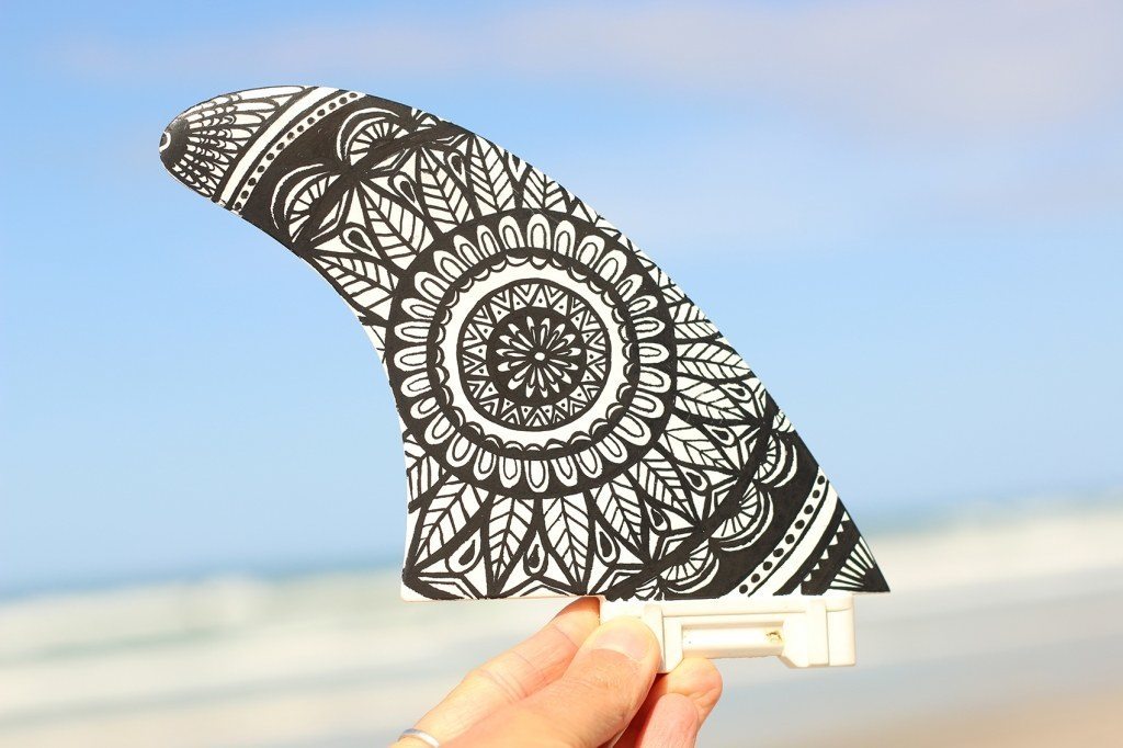 surfboard fin art