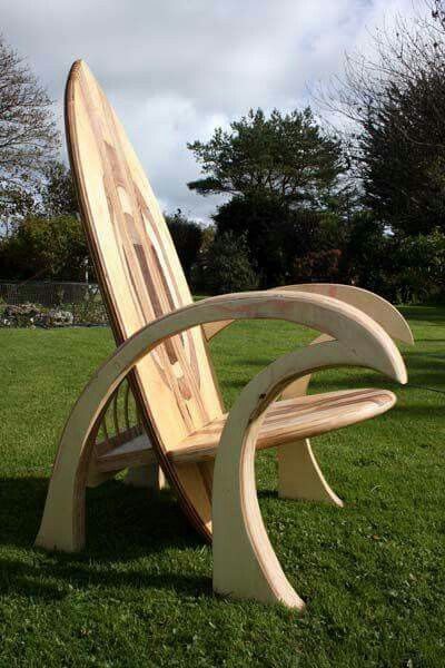 Surfboard chair