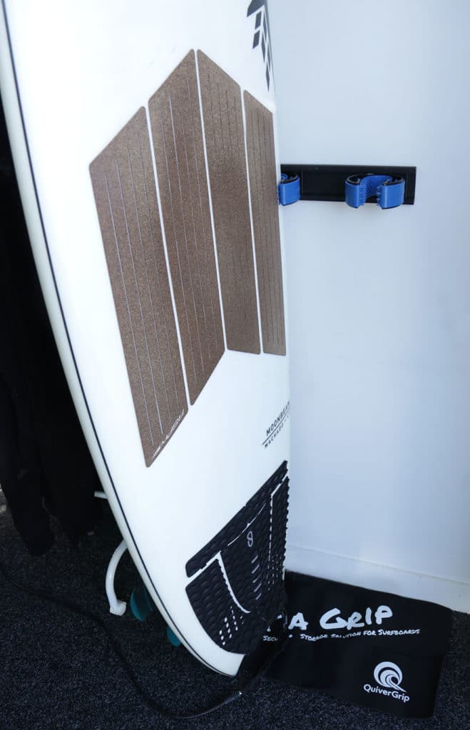 Quiver grip for surfboard