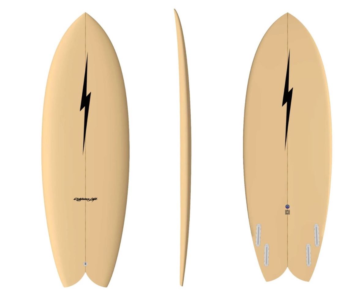 Lightning Bolt MATTE QUAD FISH 1