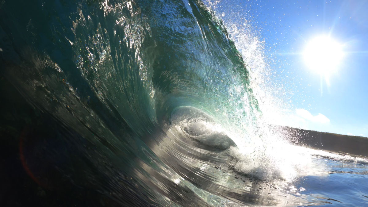 The type of sunny, offshore conditions that we live for