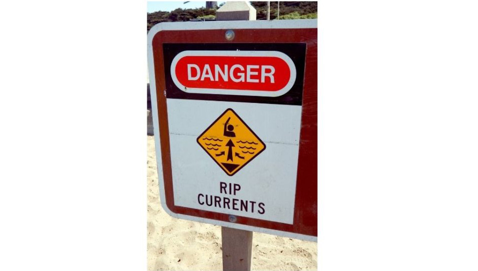 rip current sign