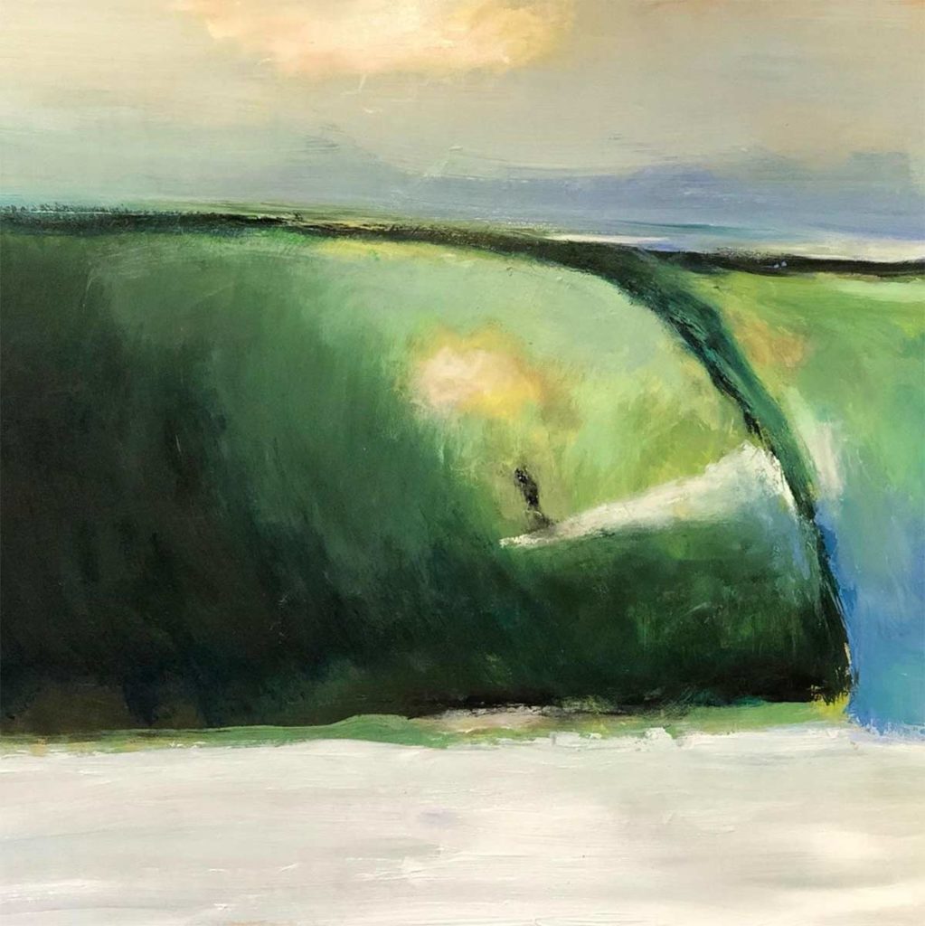John Holm art surfing