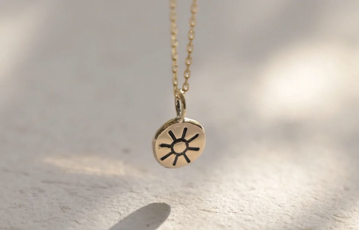 Sunshine necklace for surfer girl