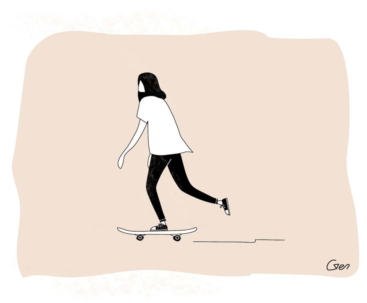 Skating Illustration