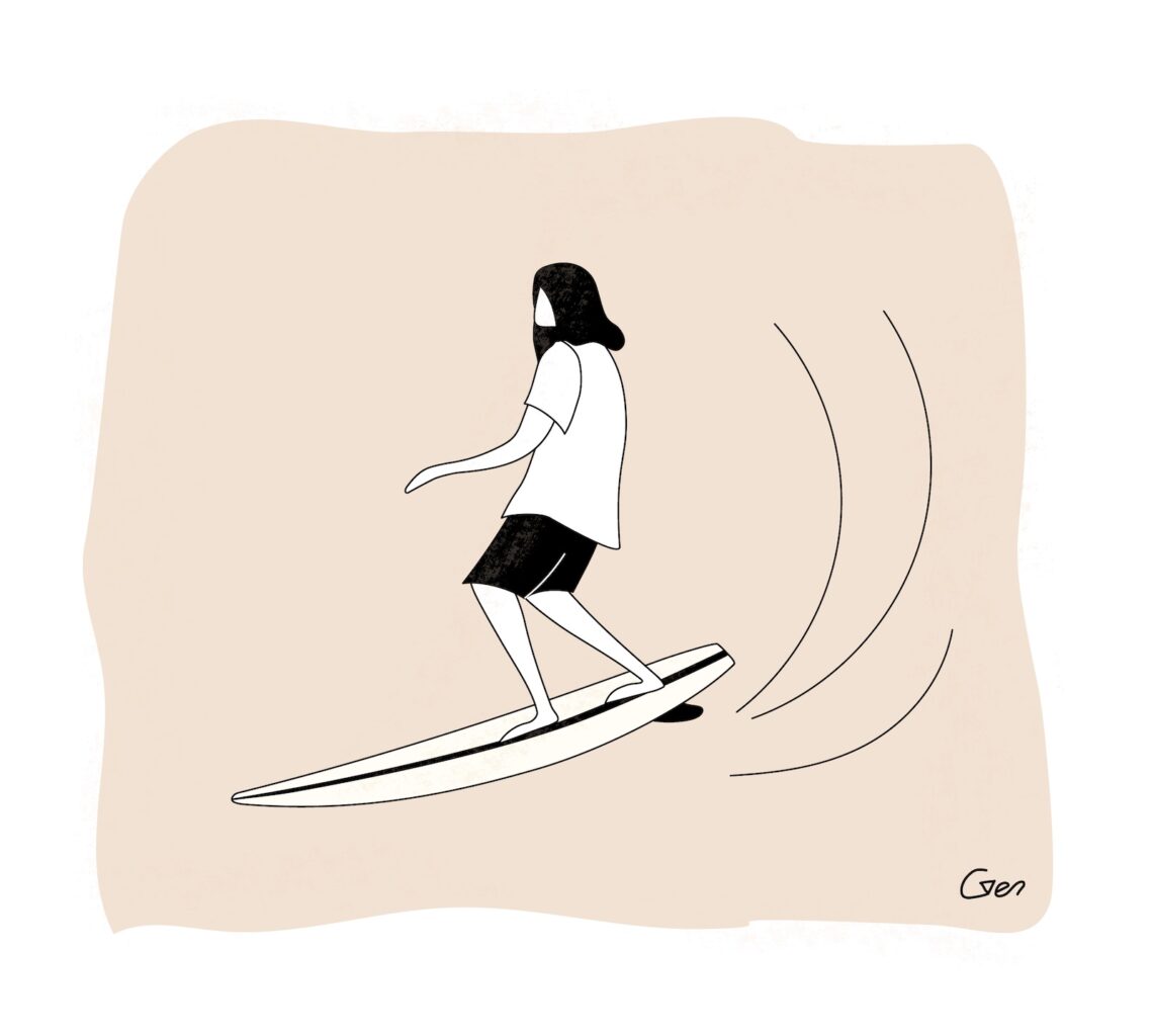 Surfing Illustration