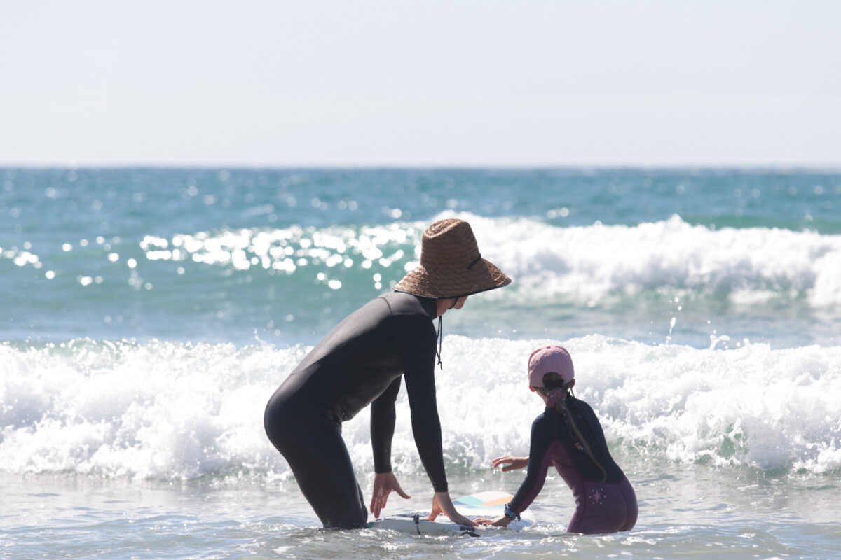 Child surfing