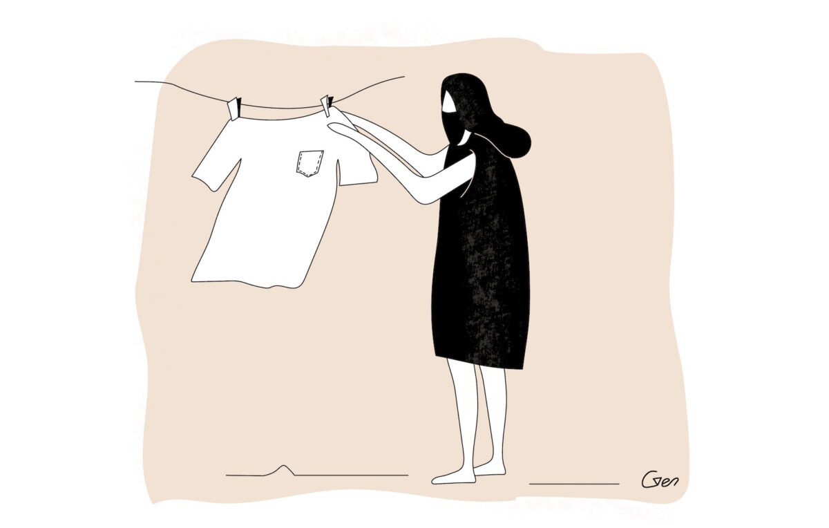 Surfer after surf session Illustration