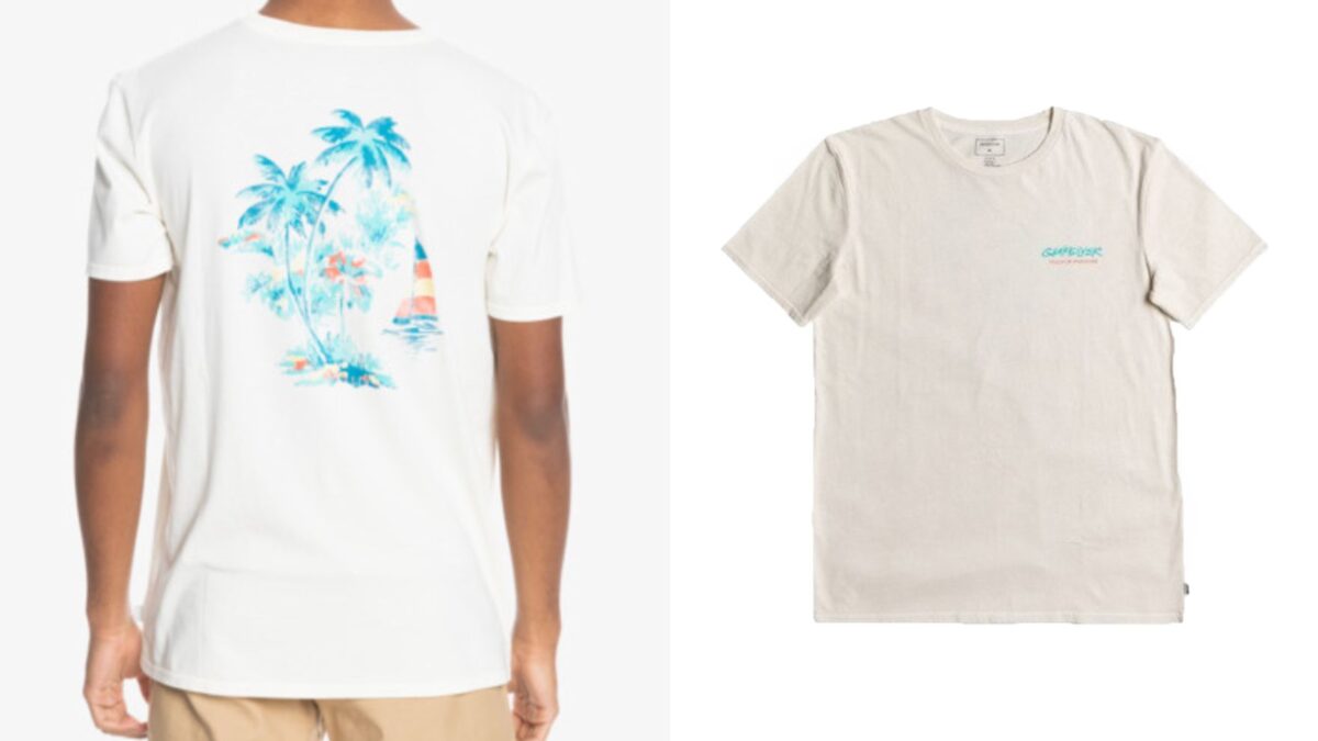 Quiksilver Mens Smooth Sailin Organic T Shirt