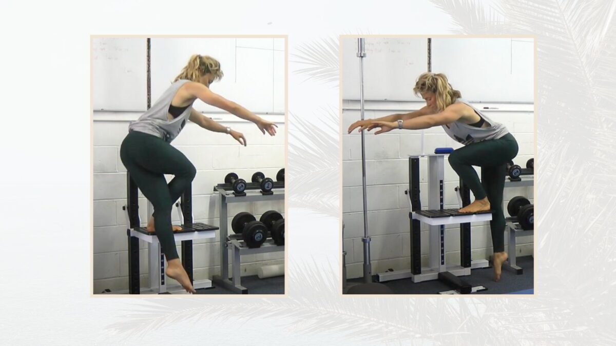 Improve surfing Step Back and Curtsy Squat