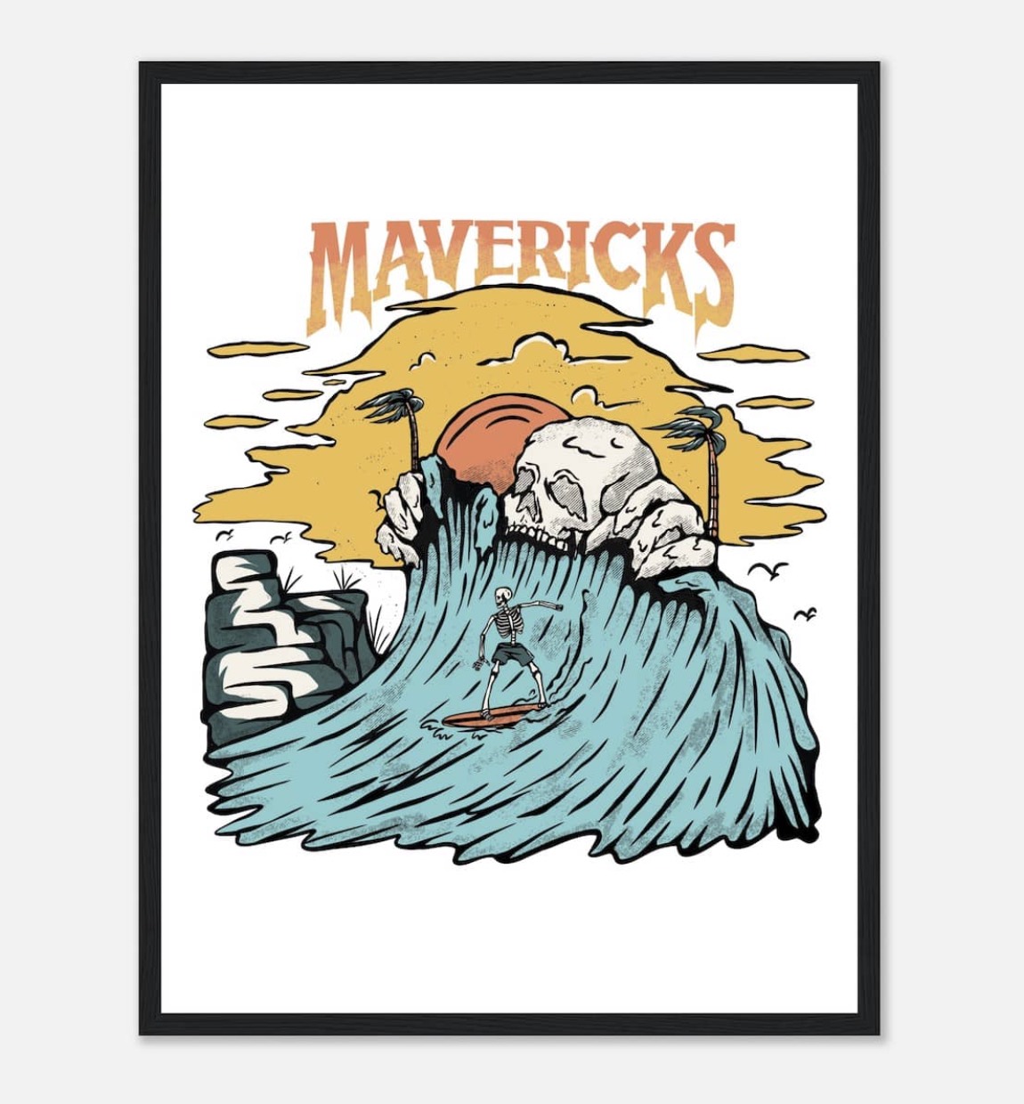 Malin and mizen wall surf art