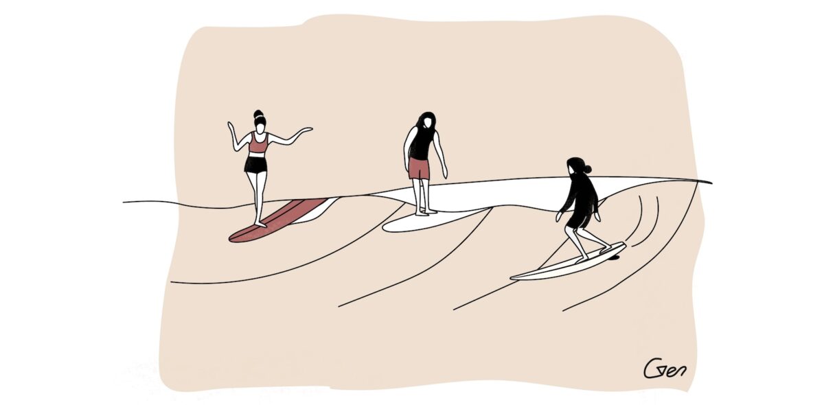 party wave illustration