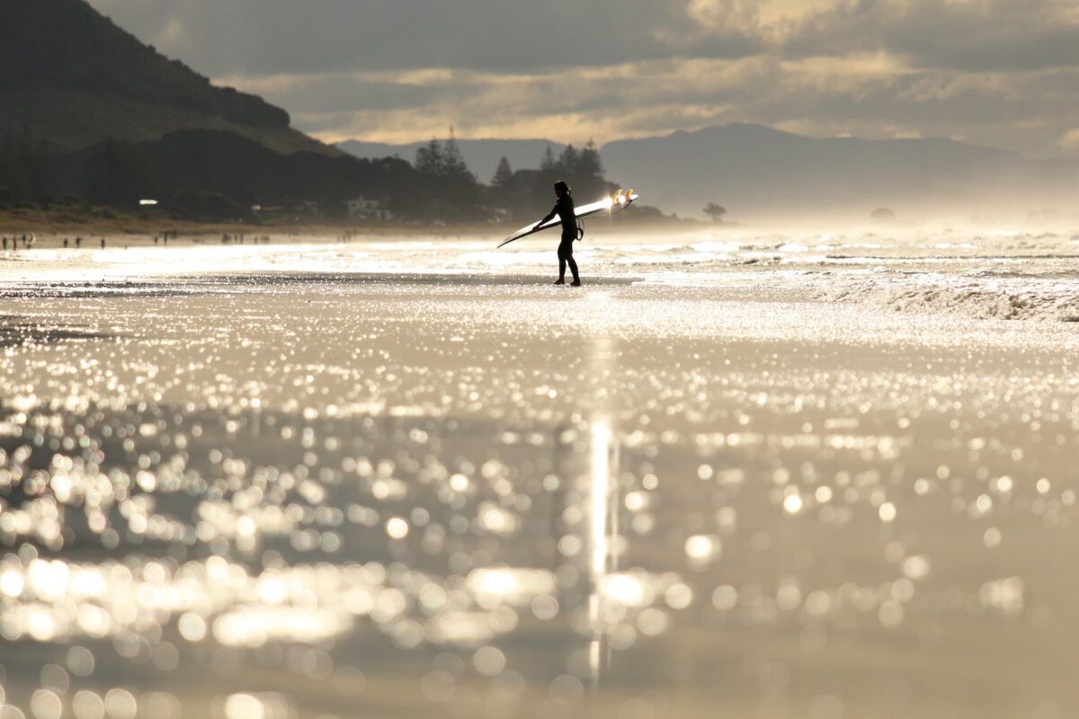 Mount Maunganui beach, Bay of Plenty, New Zealand